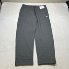 Reebok Identity Training Pants Mens Large Gray Essentials Wicking New