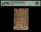 Pabst Milwaukee Beer Stamp On 20s 1786 Rhode Island Colonial Currency Note