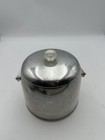 Vintage Kromex Aluminum Ice Bucket Lucite Handle Retro Atomic Mid Century Modern