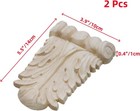 Wood Appliques Decorative Carved Onlays Furniture Applique Trim Cabinet Dresser