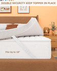 3  Full Bamboo Mattress Topper Cover  Oeko-tex Certified  Ultra-soft Zippered To