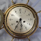 Salem Ships Bell 8 Day Jeweled Clock  Needs Work  No Key 