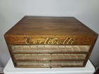 Rare Antique Corticelli Haberdashery Thread Spool Sewing Cabinet