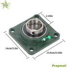 10   2inch Shaft Diameter Ucf210-32 Pillow Block Bearing 4-bolt Self Alignment