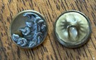 Set Of 11 Matching 2 Piece Antique Brass   Metal Flowers Picture 1 2    Buttons