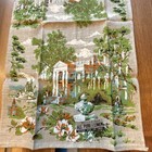 Vintage Parisian Prints Pure Linen Tea Towel Plantation House Scenic 28x16 Usa