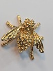 Bumble Bee Tie Tack Lapel Pin Gold Color