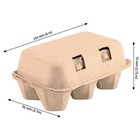 50 Pack Egg Cartons For Chicken Eggs  6 Count Paper Pulp Egg Carton Cheap Bulk 