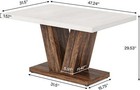 47-inch Dining Table For 4 To 6 Farmhouse Wood Kitchen Table For Dining Room