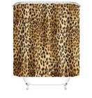 Leopard Shower Curtain Bathroom Rug Set Bath Mat Pedestal Rug Toilet Lid Cover