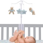 Bedtime Originals Starlight Pooh Musical Baby Crib Mobile - Blue  Animals