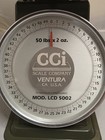 Vintage 1990 Gci Commercial 50 Lb Spring Dial Postal Shipping Scale Mod Lcd 5002