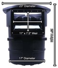 Pondmaster Pro 5000 Large Pond Skimmer W leaf Basket- 11  W Door-up To 8 000 Gph