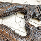 Wooden Shelf Carved Wooden Dragon Corbel Unique Wall Bracket