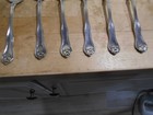 6 Rogers 1910 Leyland Pattern 7 3 4  Place Or Oval Soup Spoons Silverplate 8413