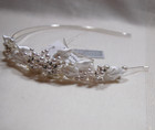 Crystalized With Swarovski Tiara Pearl Crystal Headband David s Bridal New