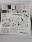 New Simple Stories Winter Wonder Paper Pad Kit 12x12 Dbl Sided Die Cuts Stickers