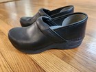 Dansko Professional Xp 2 0 Slip Resistant Black Leather Clogs Shoes Women s 38