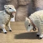 Vintage Putz Style Sheep W bells Medium 4   decoration Decor