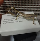 Solid Brass Mantis Figurine Small Bronze Color Insect Statue Home Decor