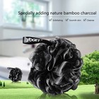 Yoget Charcoal Bath Loofah Sponge  4 Pack Black 60g Shower Mesh