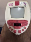 Hello Kitty Karaoke Machine  System Cd Player Screen  Pink White Retro