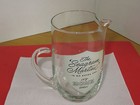 Seagram s Glass Martini Pitcher Retro Vtg  Advertising Barware  it s Bone Dry 