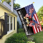 250 Years America Flag - Double Sided Patriotic Eagle 3 X 5 Ft Anniversary
