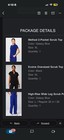 Figs Women   s Scrub Set Xl Solid - Tops   Wide Leg Pants Galaxy Blue black navy