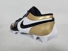 Nike Air Jordan 1 Low Td Football Cleats Men s 11 Black White Gold Fj6245-701