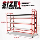 36  Automotive Masking Paper Machine Dispenser Top Tray Storage For Painting