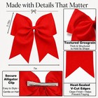 2 Pack Grosgrain Ribbon Red Hair Bow Clips  Large Hair Bows For Girls