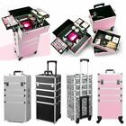3 4 In 1 4-wheel Makeup Case Organizer Storage Box Rolling Cosmetic Bag Trolley