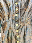 Antique Natural Form Era Silk Brocade Dress C  1878-1882