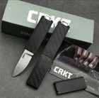 Crkt Scribe 2425 Pocket Knife Edc Slim Sheath Black New In Box