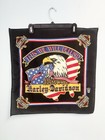 Vintage Harley Davidson Eagle Bandana This We Will Defend Usa Made Black Scarf