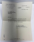 Great Britain 1935 Cunard White Star Line Authentic Letter W  Photo Of Passenger