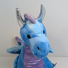 Ganz Webkinz Hm489 Twilight Dragon Plush Sealed Code Blue Purple Silver
