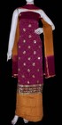 Wine Jqrd Chinon Crepe W Hand Wrk Indian Pakistani Ladies Salwar Kameez Suit Snj