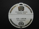 Vintage Golf Course Bag Tag - Colorado Springs Country Club - Colorado