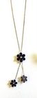 Preowned Simply Vera Wang Sterling Silver Amethyst Flower Necklace earrings ring