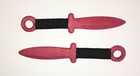 Training Knife Set Double Daggers Trainer Red Shaolin Dagger Practice Kung Fu
