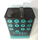 Vintage 1960 s Ditto Machine Fluid Oil One Gallon Metal Can Very Scarce