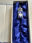 Blue White Porcelain Bookmark Silver Tone China New In Box