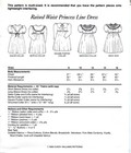 Raised Waist Princess Line Dress   1989 Chery Williams Heirloom Pattern 8-10