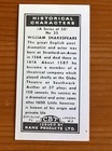 Kane Trade Card  Historical Characters No  35 William Shakespeare