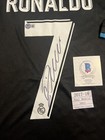 Cristiano Ronaldo Signed 2017-18 Away Real Madrid Jersey Beckett Bas Coa Nwt       