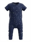 Nwt Laree   Co Bamboo Romper 18   24 Months Navy Star Print Short Sleeve