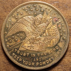 1918 World War I Wwi American Army Service Hk-893 Medal So Called Dollar 36mm