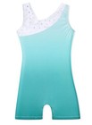 Daxiang Gymnastics Leotard One Peice For Girls Dance Unitard Green  5-6 Yrs 